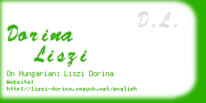 dorina liszi business card